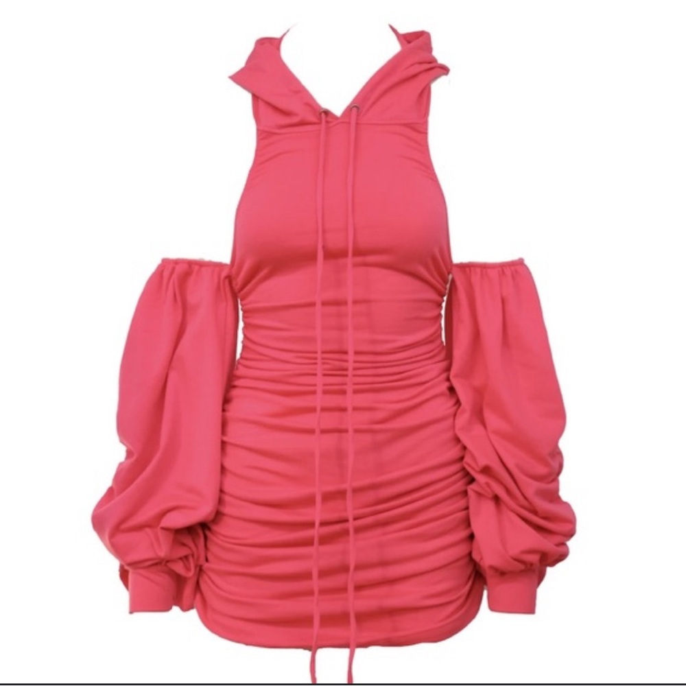 Sexy mini Hooded dress